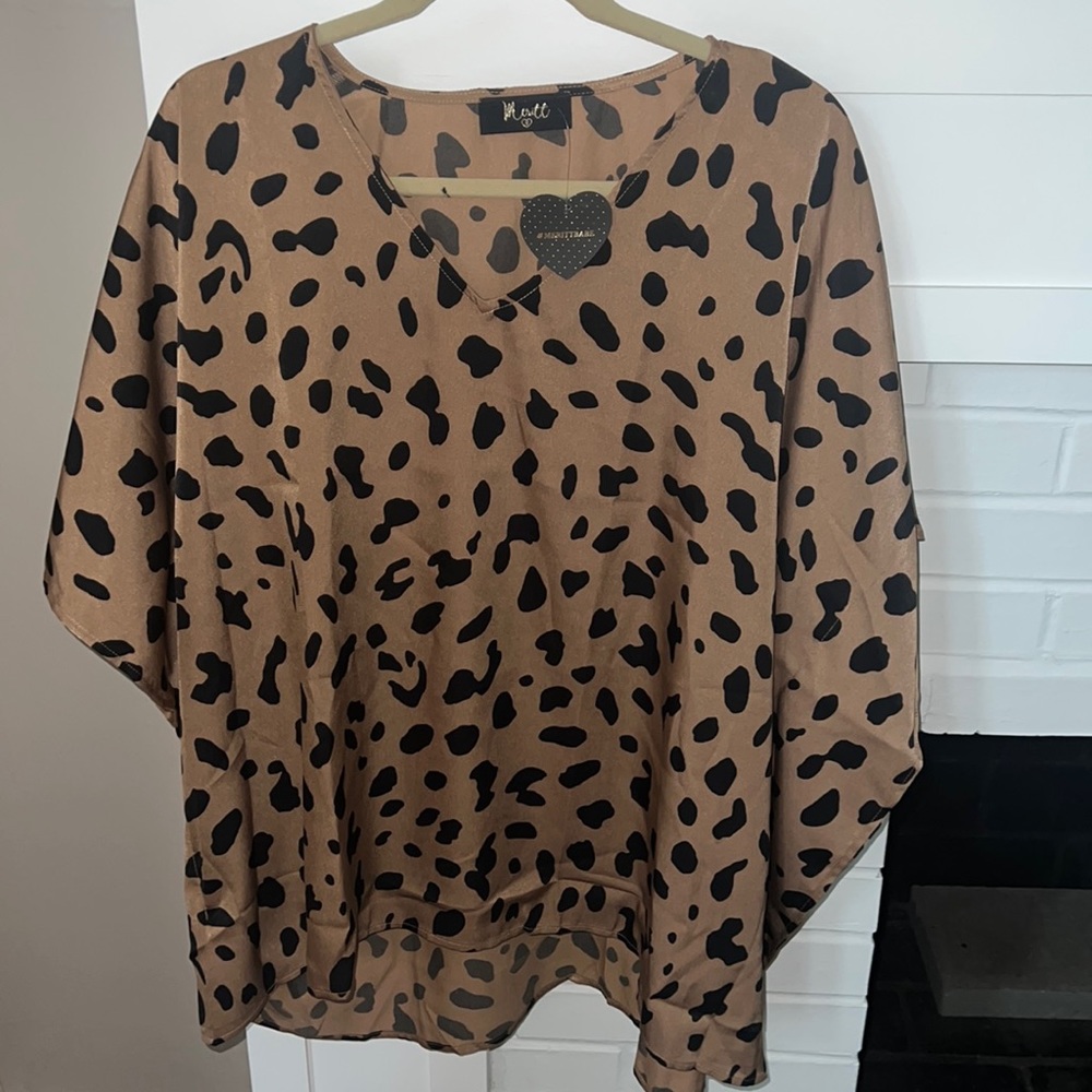 Leopard Print Tunic Top